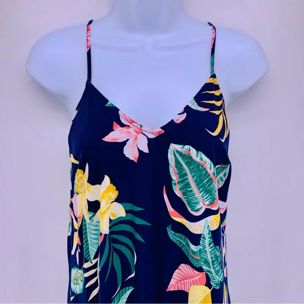 Old Navy V Neck Floral Maxi Dress Womens Size M - Picture 2 of 11